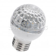 Лампа шар e27 9 LED ∅50мм желтая, SL405-211